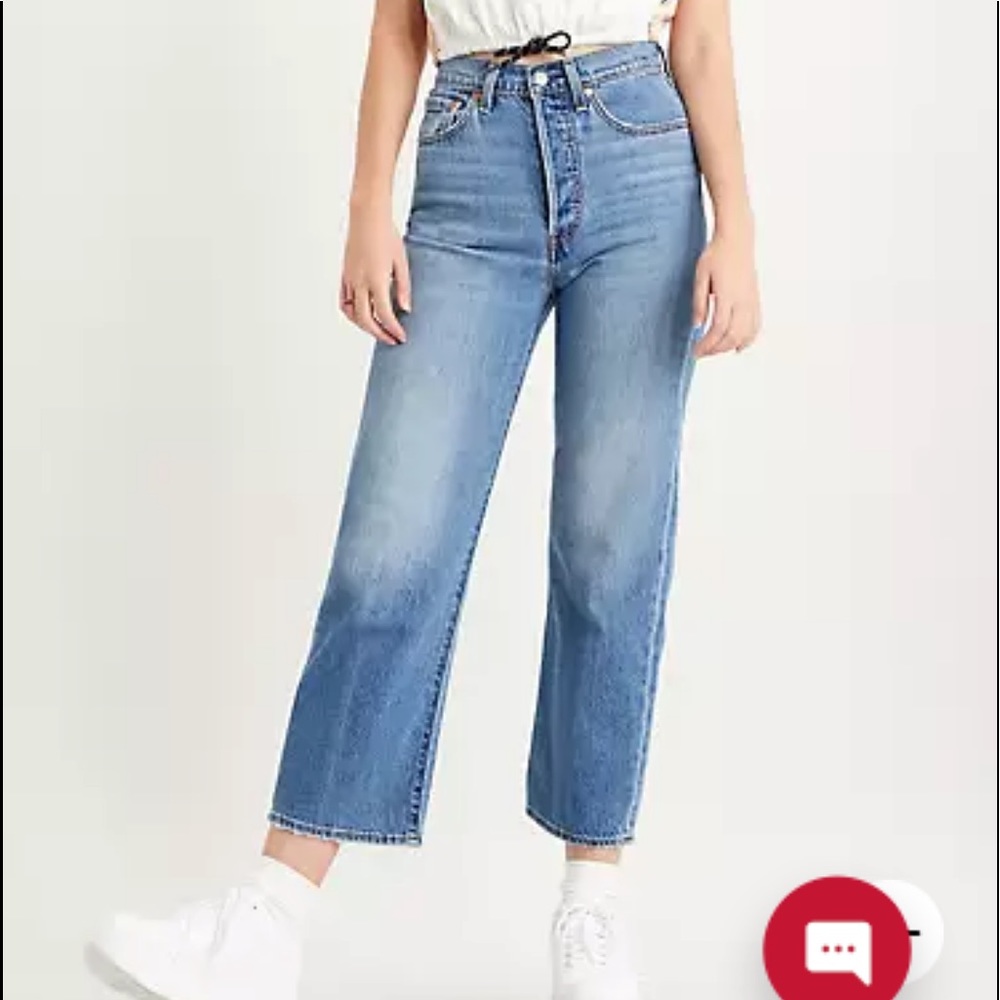Levi’s PREMIUM RIBCAGE STRAIGHT ANKLE  JEANS 32